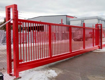Промышленные откатные ворота решетка для территории склада