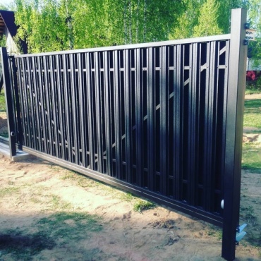 Ворота откатные Alutech из алюминиевого профиля 2250x2500